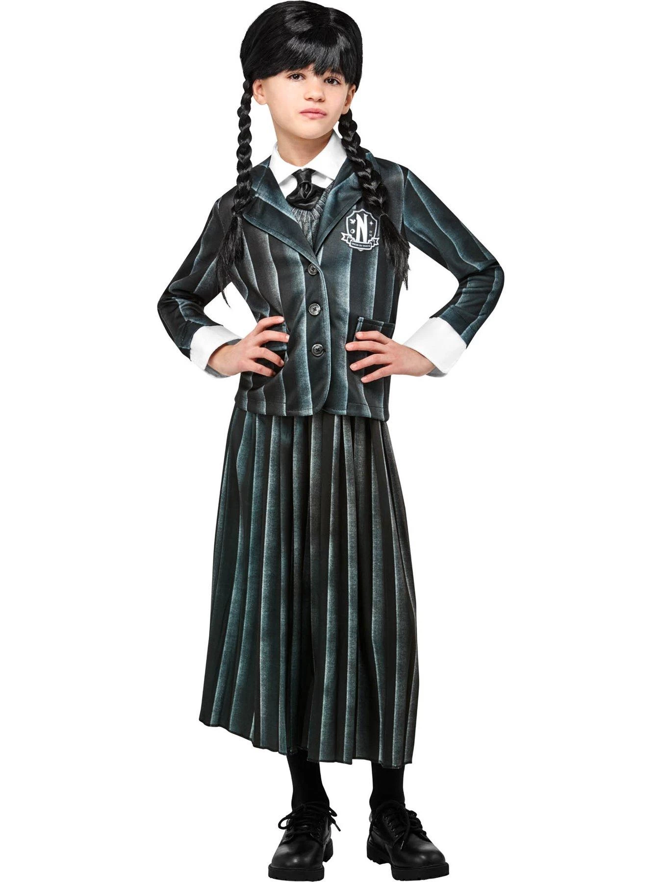 Wednesday School Uniform Girl's Costume - 11-13 Years 3 Wednesday School Uniform Girl's Costume - 11-13 Years