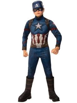 Marvel Deluxe Captain America Padded Muscle Costume