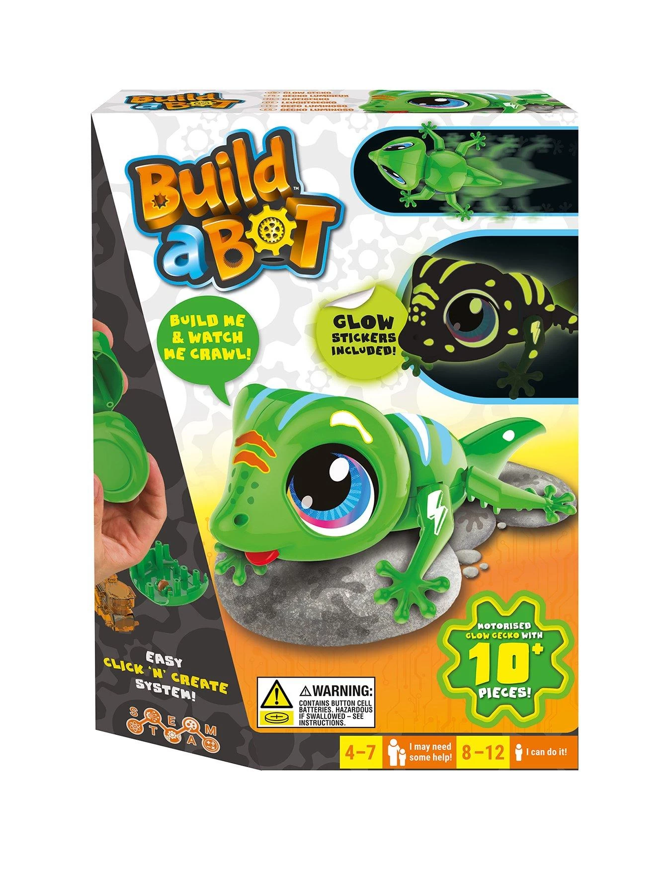 Build-a-Bot Build A Bot Glow Gecko 3 Build-a-Bot Build A Bot Glow Gecko