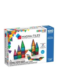 Magna-Tiles Clear Colours 100 Piece Set
