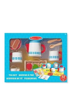 Melissa & Doug Wooden Steep & Serve Tea Set