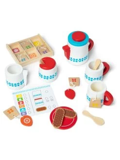 Melissa & Doug Wooden Steep & Serve Tea Set -Fun Puzzle For Children Shop VM9QM SQ4 0000000099 N A SLd1