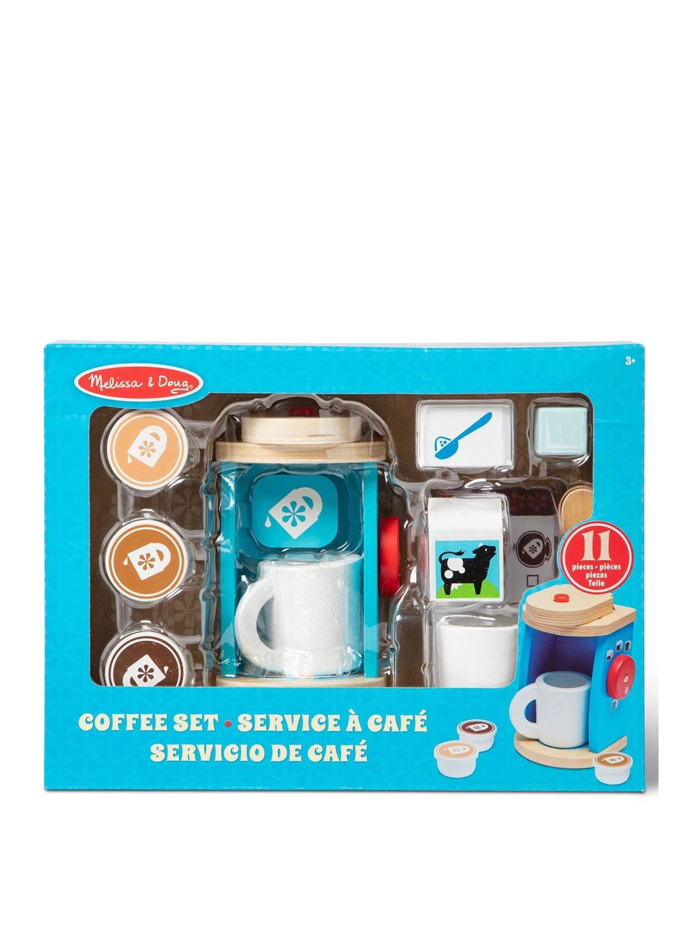 Melissa & Doug Wooden Brew & Serve Coffee Set 3 Melissa & Doug Wooden Brew & Serve Coffee Set