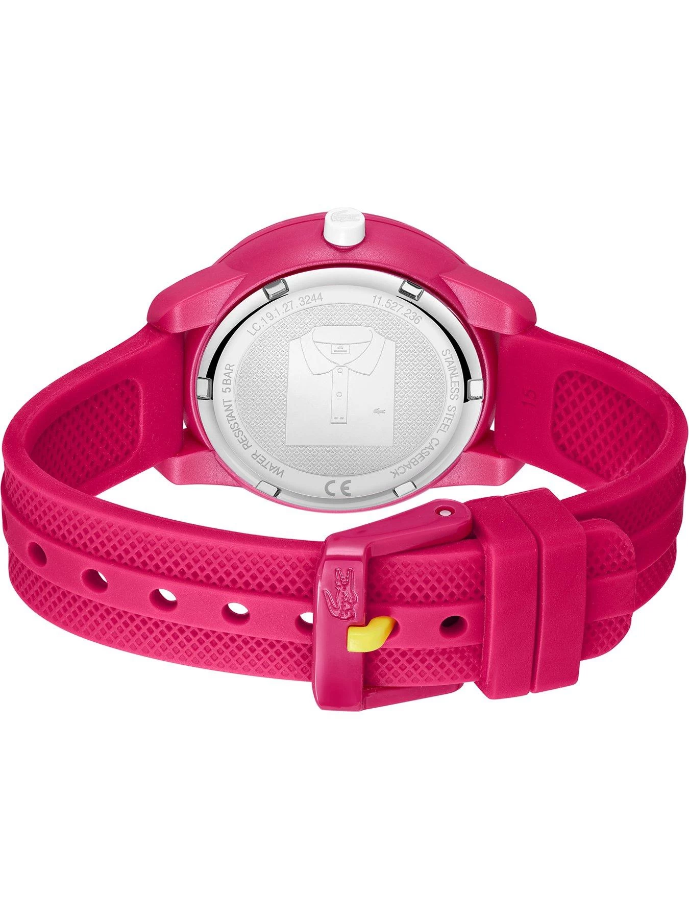 Lacoste Kids 12.12 Pink Silicone Watch 5 Lacoste Kids 12.12 Pink Silicone Watch - Image 3