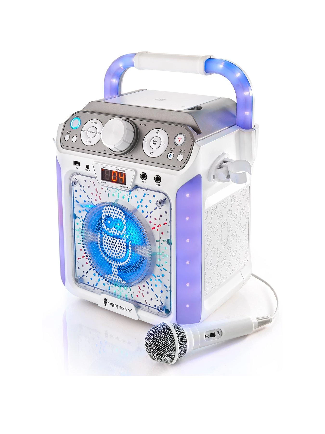 The Singing Machine Singing Machine Karaoke Bluetooth Groove Cube 3 The Singing Machine Singing Machine Karaoke Bluetooth Groove Cube