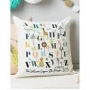 Treat Republic Personalised Safari Animals Milestone Cushion Cover -Fun Puzzle For Children Shop VOOJY SQ1 0000000099 N A SLf