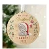 The Personalised Memento Company Personalised Tiny Tatty Teddy 1st Christmas Bauble