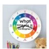 The Personalised Memento Company Personalised What Time Is It? Wooden Clock