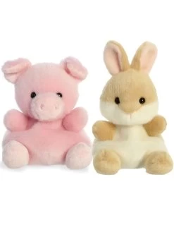 AURORA Palm Pals Rabbit & Pig Duo Plush