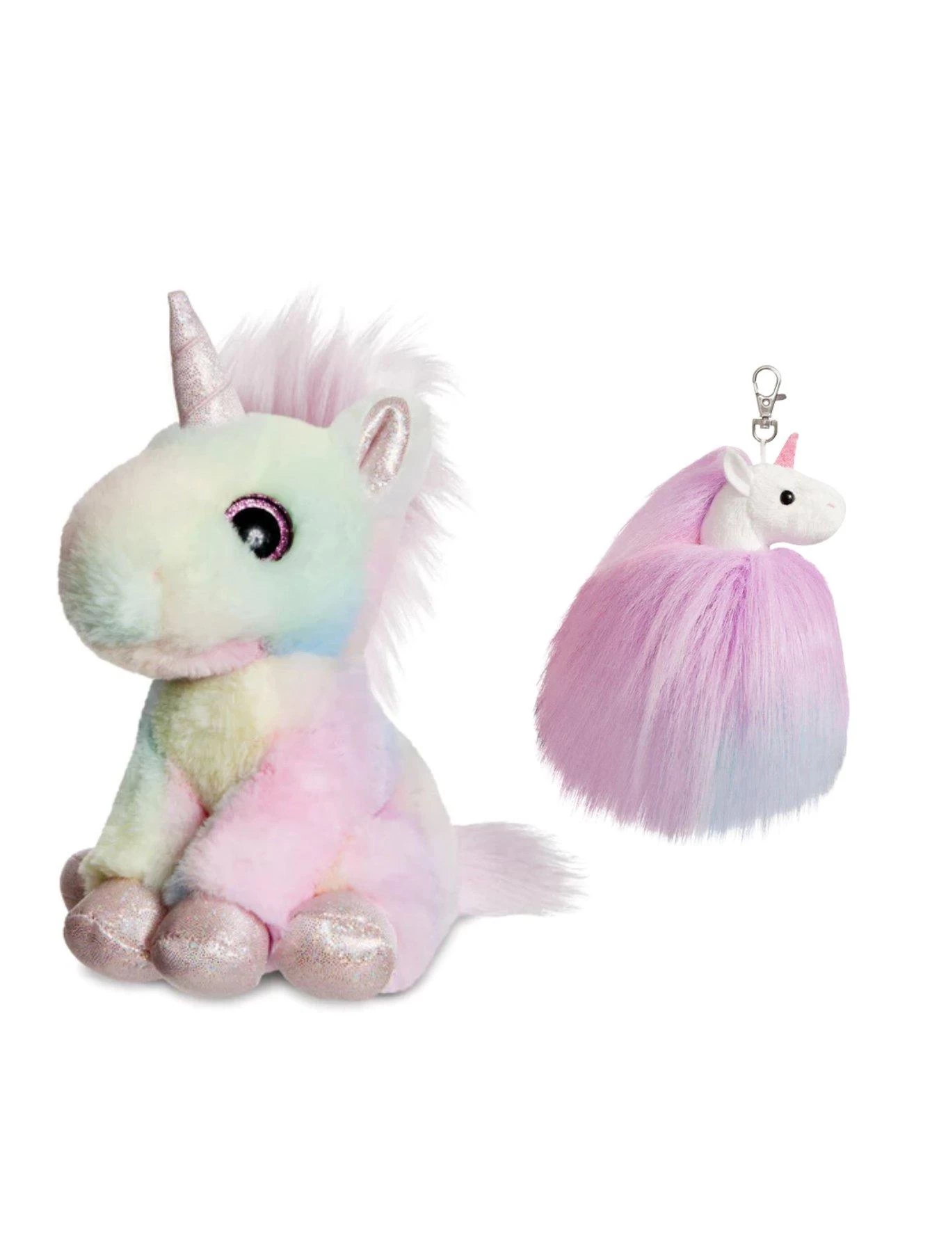 AURORA Sparkle Tails Hallie Unicorn 7-inch Plush & Keychain 3 AURORA Sparkle Tails Hallie Unicorn 7-inch Plush & Keychain