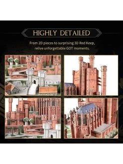 University Games Game Of Thrones - Red Keep 3D Puzzle -Fun Puzzle For Children Shop VPOBW SQ4 0000000099 N A SLd1
