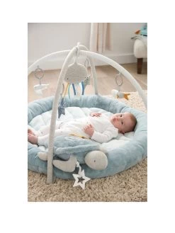Mamas & Papas Welcome To The World Playmat- Blue -Fun Puzzle For Children Shop VPWWN SQ3 0000000020 BLUE SLa